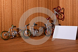 Bicycle models and text areas