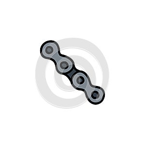 Bicycle, motorcycle chain doodle icon