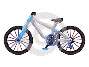 Bicycle mountain bike white color wheel speed transportation health leisure sport outdoor activity adventure recreation