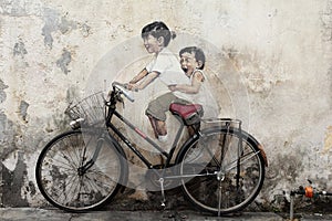 Bicycle Mural Painting at Penang