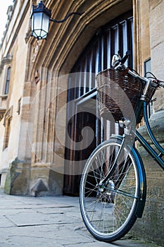 Bicycle Outside Oxford University College Building