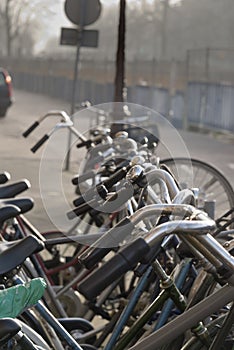 Bicycle park in Amsterdam