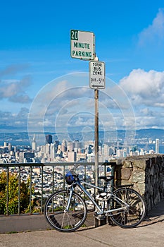 Bicycle parked at Twin Peaks San Francisco