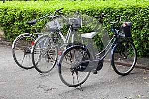 The bicycle in the parking