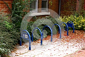 Bicycle parking bays unused