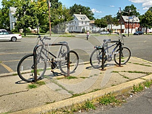 Bicycle Parking in a Commuter Parking Lot