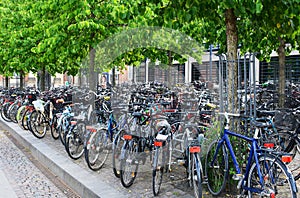 Bicycle Parking in an European City