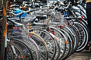 Bicycle parking in Florence