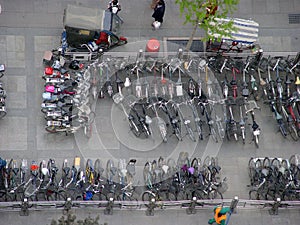 Bicycle parking lot