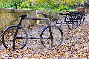 Bicycle parking racks