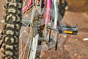 Bicycle parts rear wheel brake