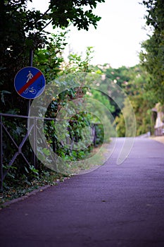 Bicycle path in Cernusco sul Naviglio