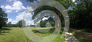 Bicycle path through the forest around Archem
