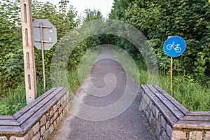 Bicycle path in Poland