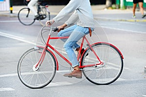 Bicycle in profile