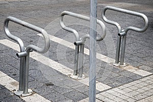 Bicycle rack bollards