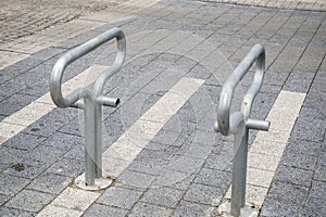 Bicycle rack bollards