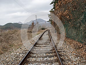 Bicycle Railway in Korean. That you can play and sighteeing