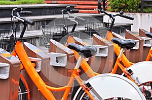 bicycle rental station