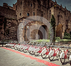 Bicycle rentals in Barcelona photo