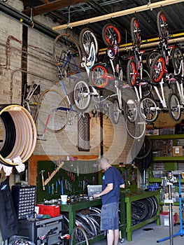 Bicycle repair shop