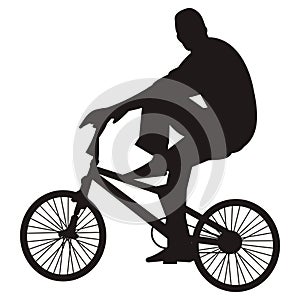 Bicycle riding vector