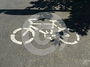 Bicycle route sign