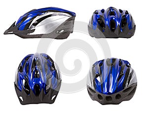 Bicycle safety helmet isolated.