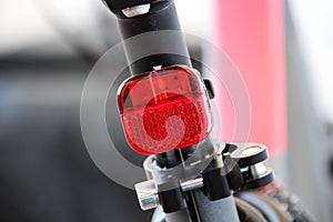 Bicycle safety rear stop light photo