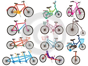 Bicycle set icon