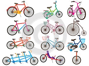 Bicycle set icon photo