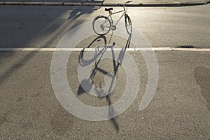 Bicycle and shadow