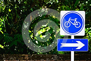 Bicycle sign post