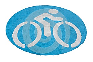 The bicycle signs.