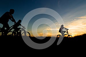 Bicycle silhouette