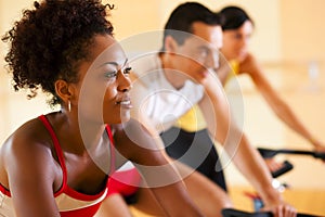 Bicycle Spinning in gym