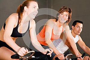 Bicycle Spinning in gym