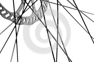 Bicycle spokes and disc brake