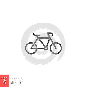 Bicycle, sport bike icon. Mountain Biking, pedal race exercise logo