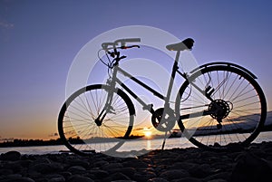 Bicycle at Sunset Lake