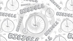 Bicycle texture on white background