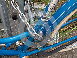 Bicycle theft protection symbolic image