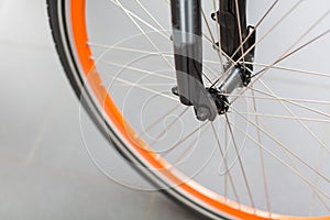 Bicycle tire and spoke wheel