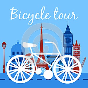 Bicycle tour poster