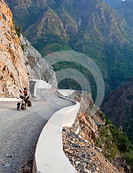 Bicycle Touring Woman