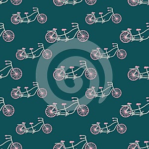 Bicycle vector pattern