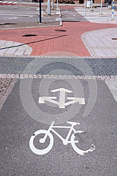 Bicycle way in Gothenburg