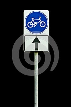 Bicycle way sign