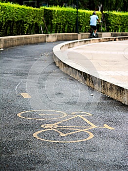 Bicycle way sign