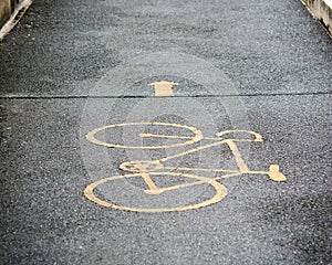 Bicycle way sign